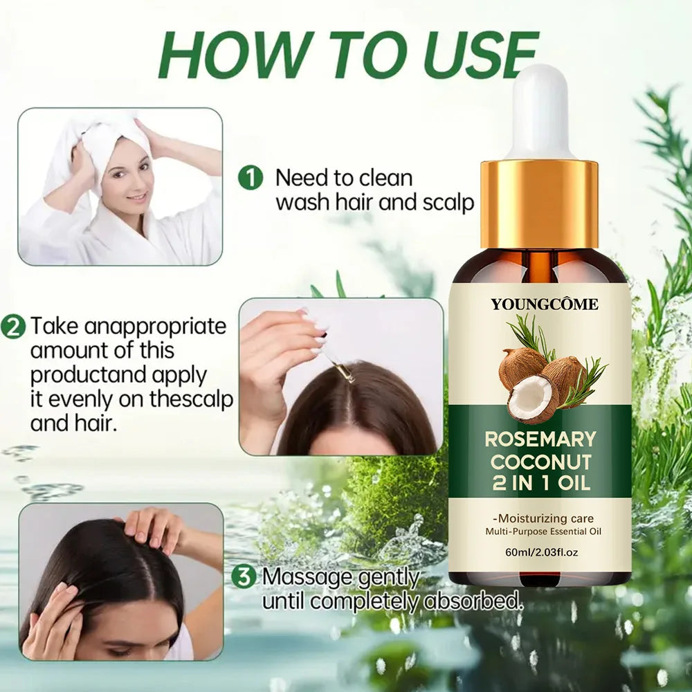 Rosemary & Coconut Scalp & Hair Treatment Oil | Scalpsavvy