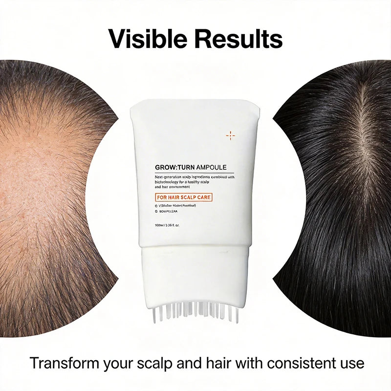 Korean Hair Serum with Built-in Massager Brush | Scalpsavvy
