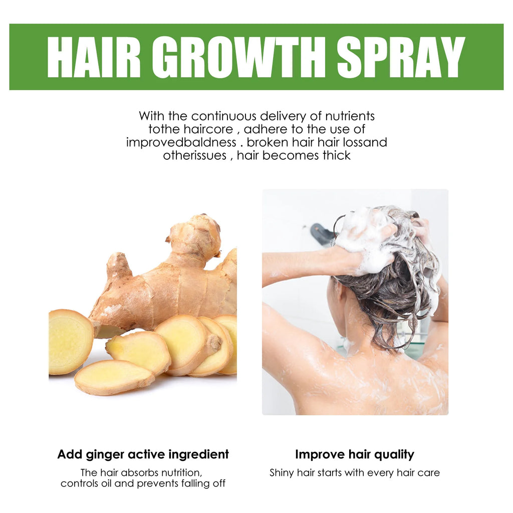 Ginger Hair Growth Serum Spray | Scalpsavvy