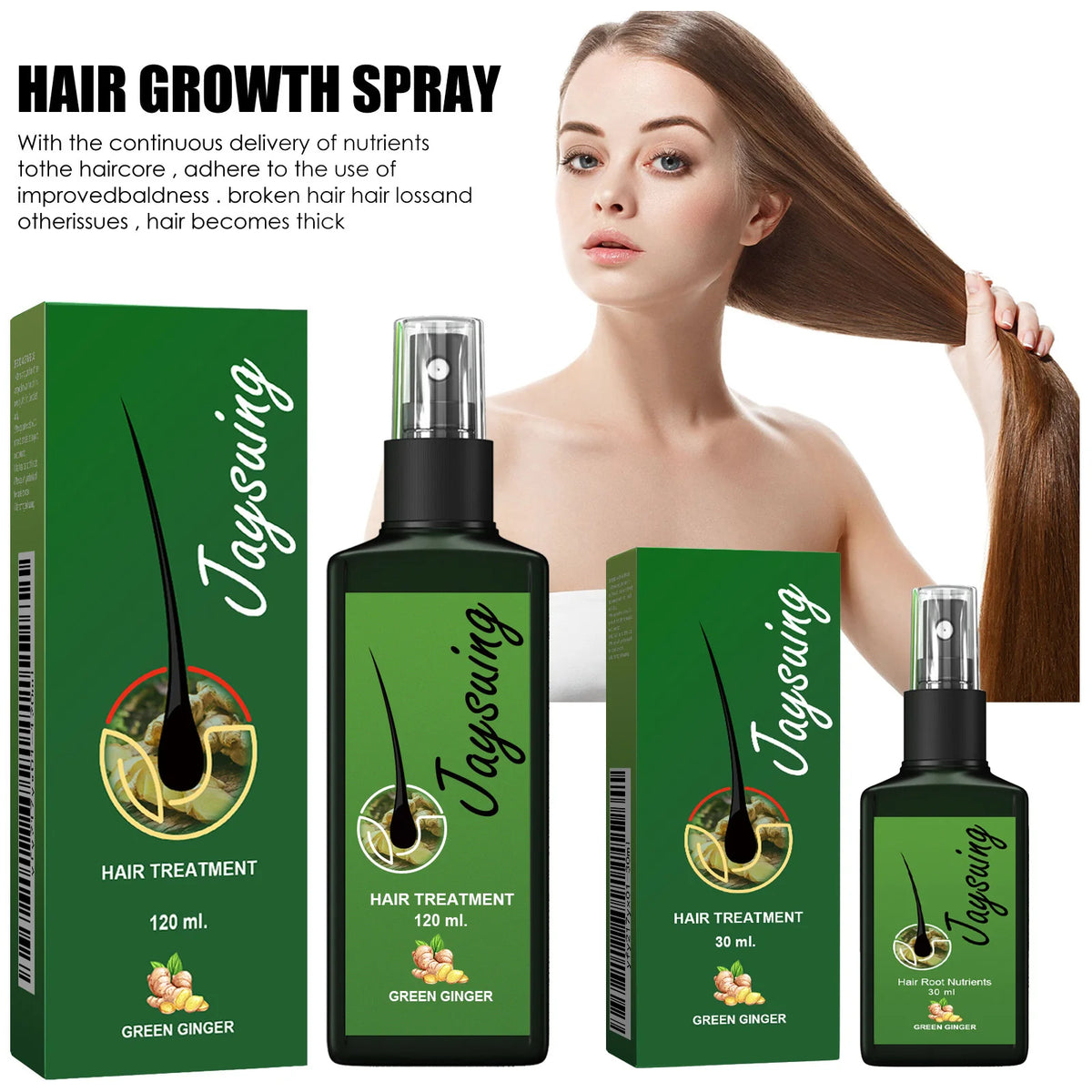 Ginger Hair Growth Serum Spray | Scalpsavvy
