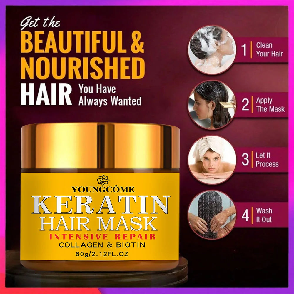Biotin, Collagen & Keratin Hair Repair Mask | Scalpsavvy