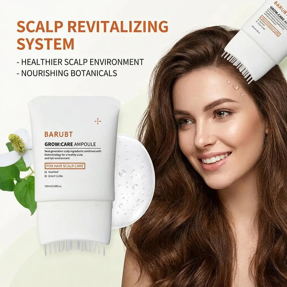 Hair Growth Serum with Built-in Scalp Massager Brush | Scalpsavvy