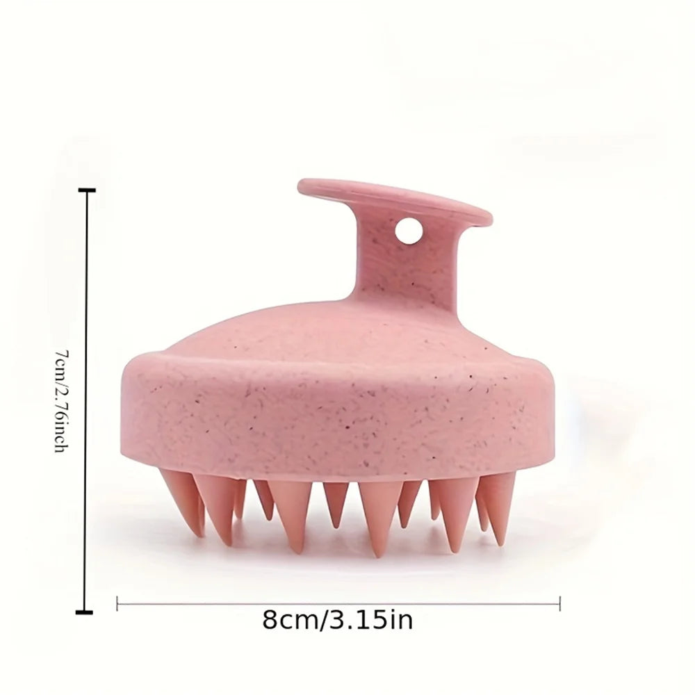 Silicone Scalp Massager Brush  Relaxing Shampoo Scrubber
