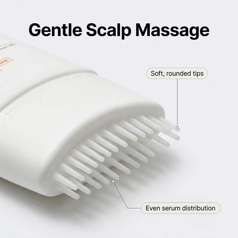 Korean Hair Serum with Built-in Massager Brush | Scalpsavvy