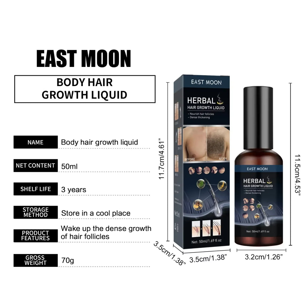 Beard & Body Hair Growth Spray | Mustache & Hair Thinning Treatment | Scalpsavvy