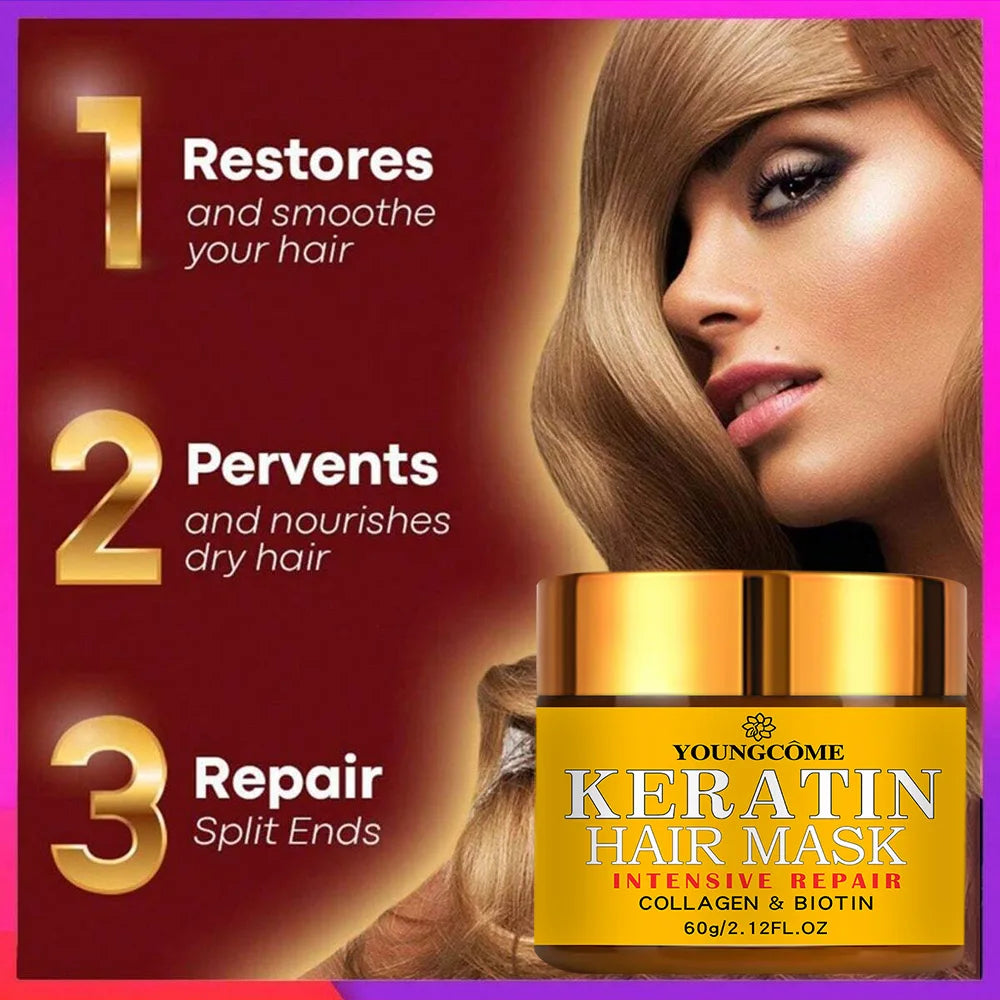 Biotin, Collagen & Keratin Hair Repair Mask | Scalpsavvy