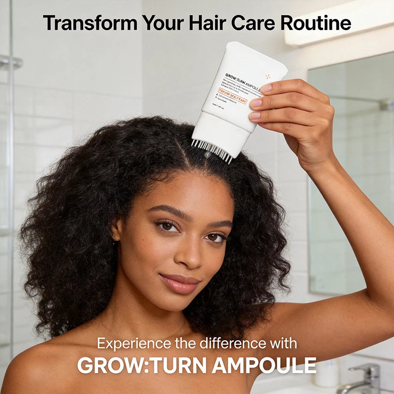 Korean Hair Serum with Built-in Massager Brush | Scalpsavvy